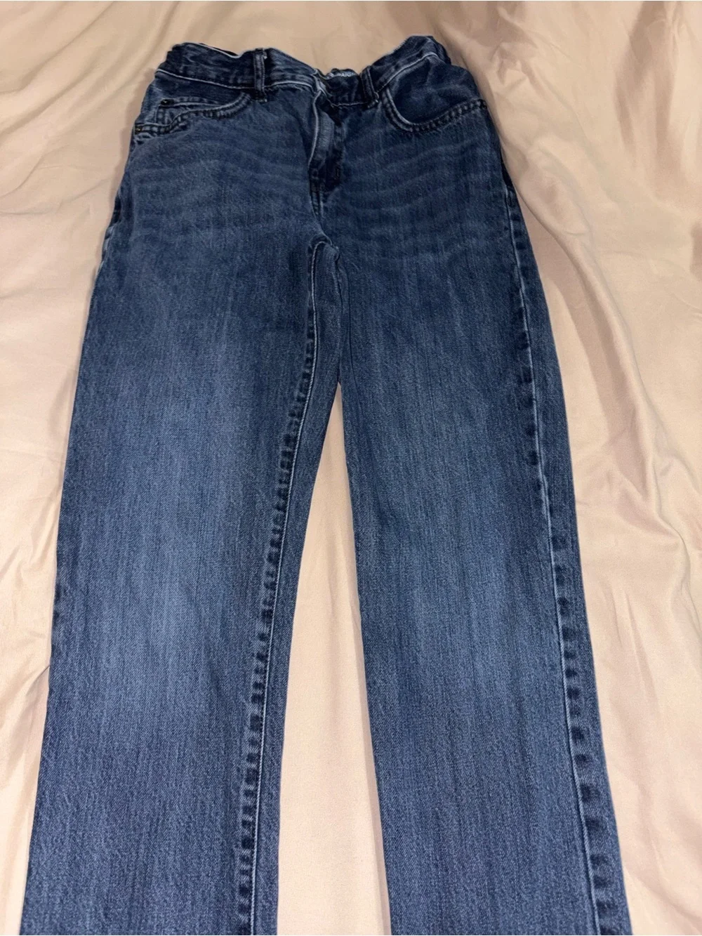 The Children’s Place Boys Straight Leg Jeans Size 14 Dark Wash Adj Waist EUC